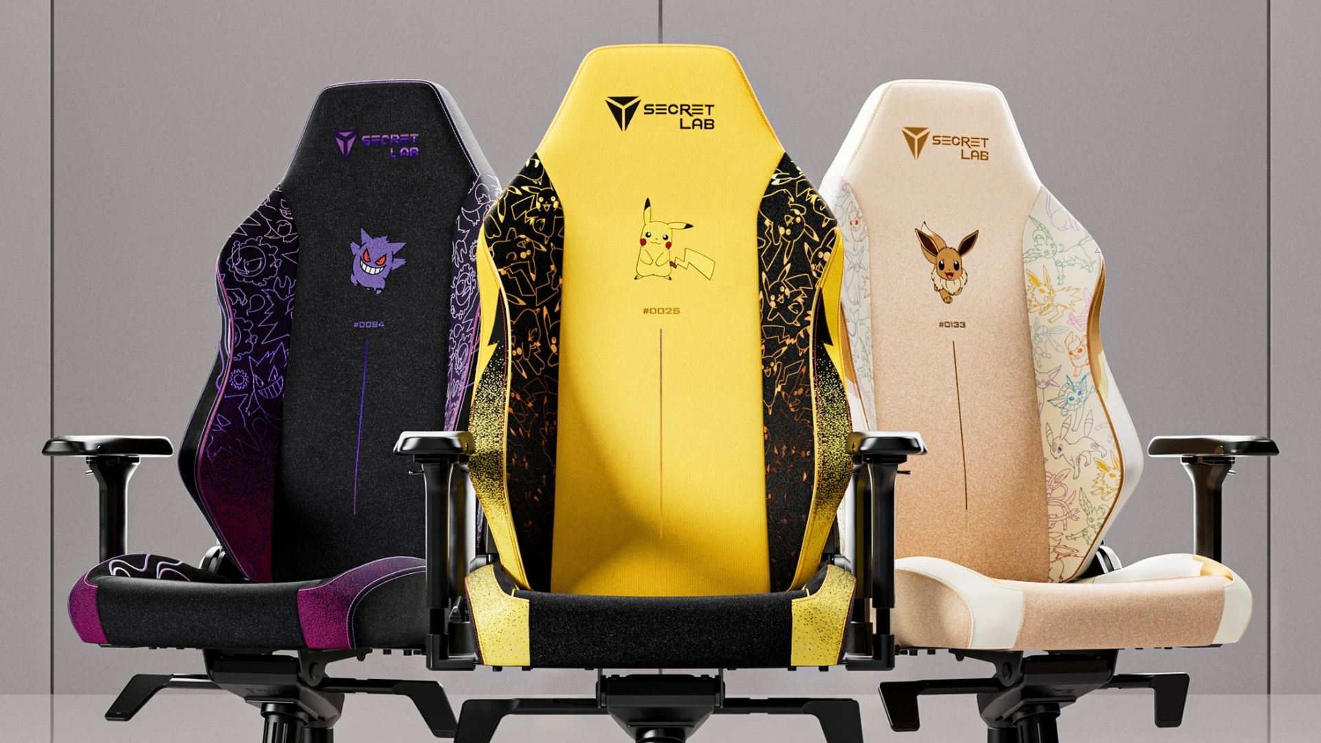 Secretlab’s Pokémon-Themed Gaming Chairs: Pikachu, Gengar, Eevee Editions