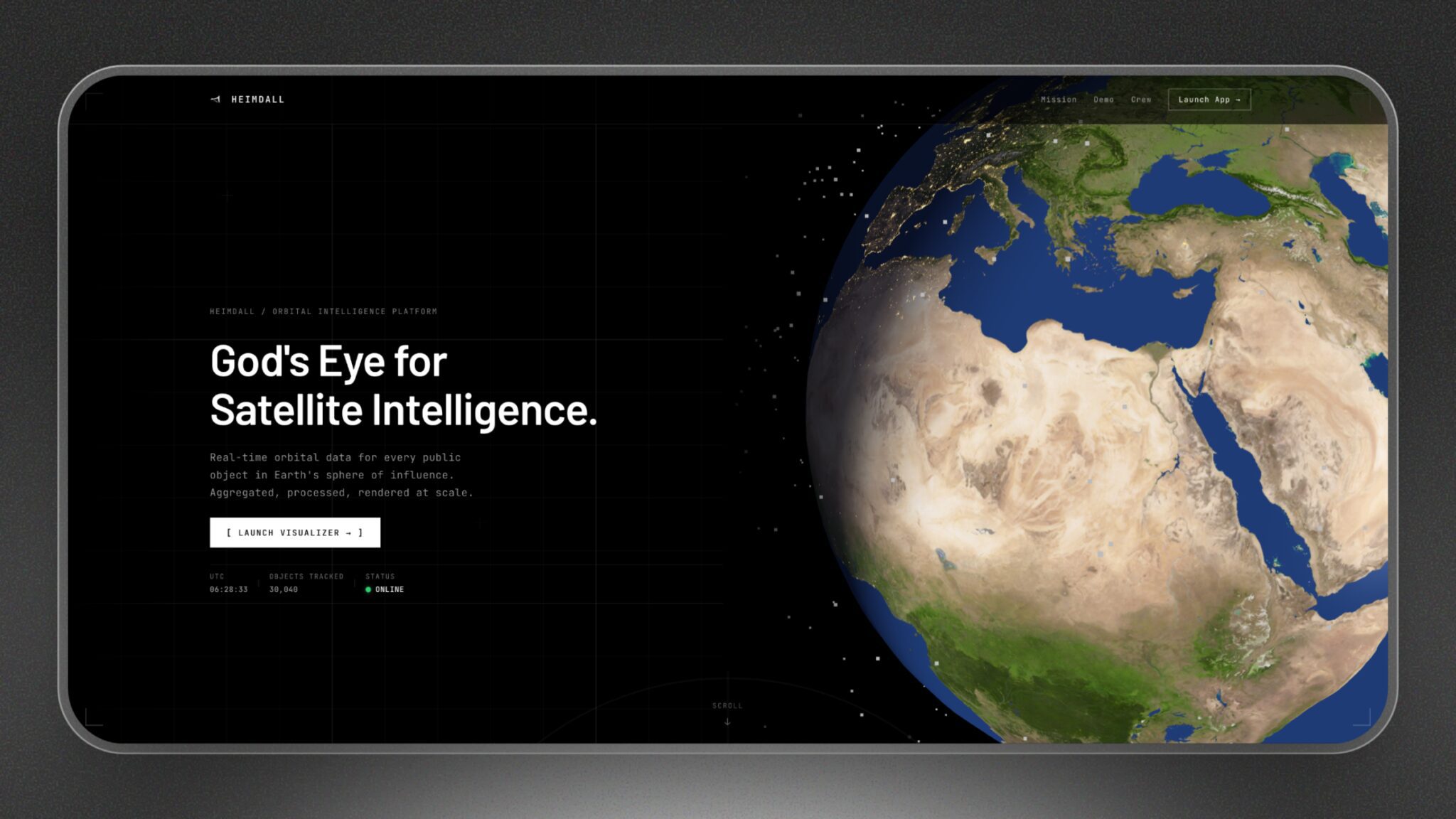 Heimdall: Real-Time Satellite Tracking for a Crowded Space