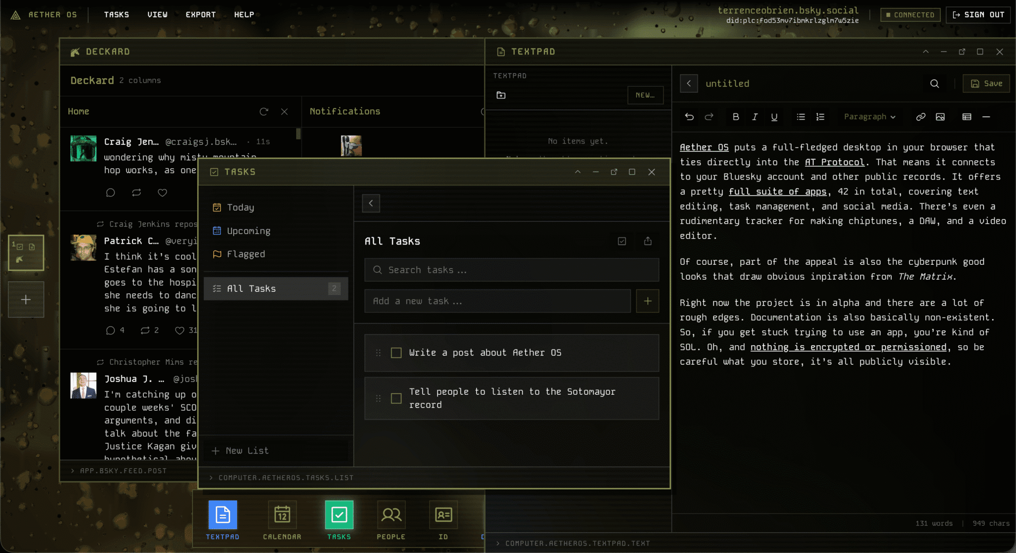 Aether OS: The Futuristic Browser-Based Operating System