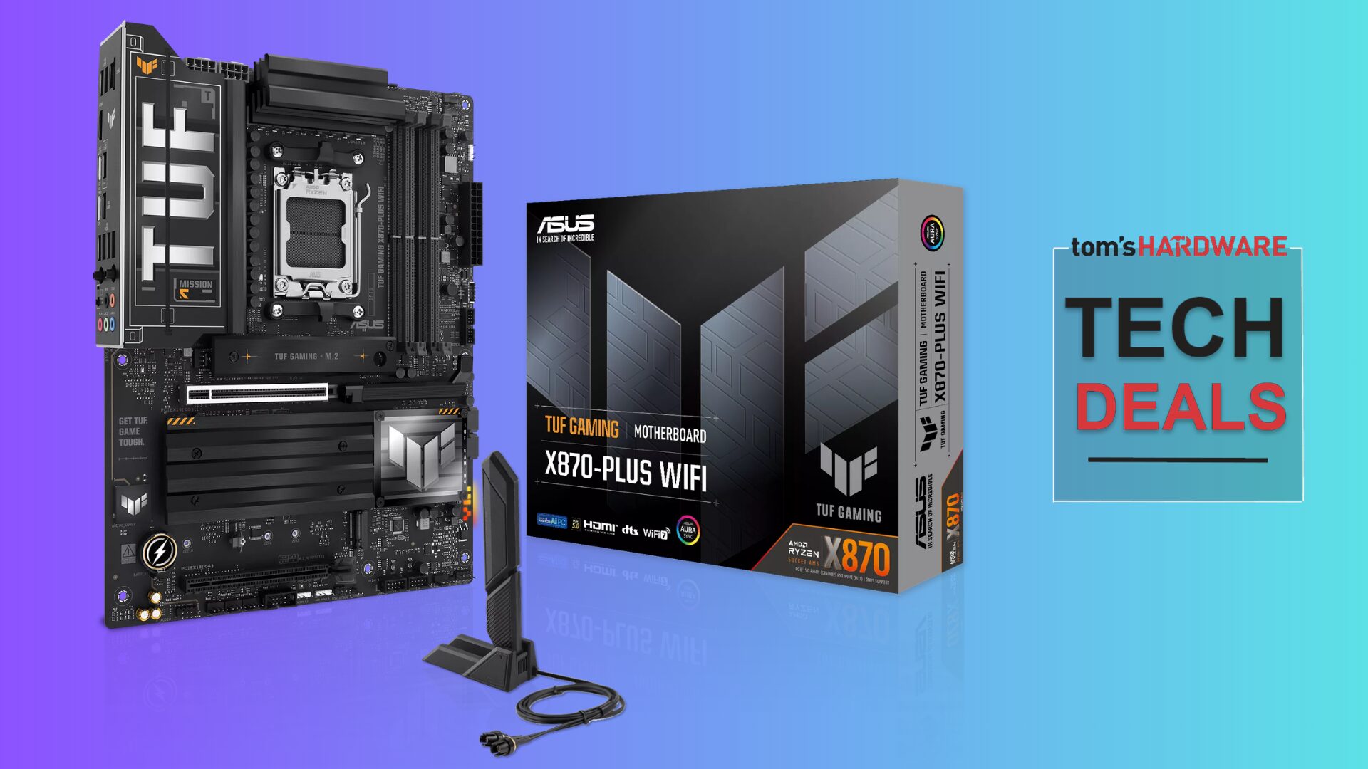 Asus TUF Gaming X870-Plus WiFi Motherboard Deal