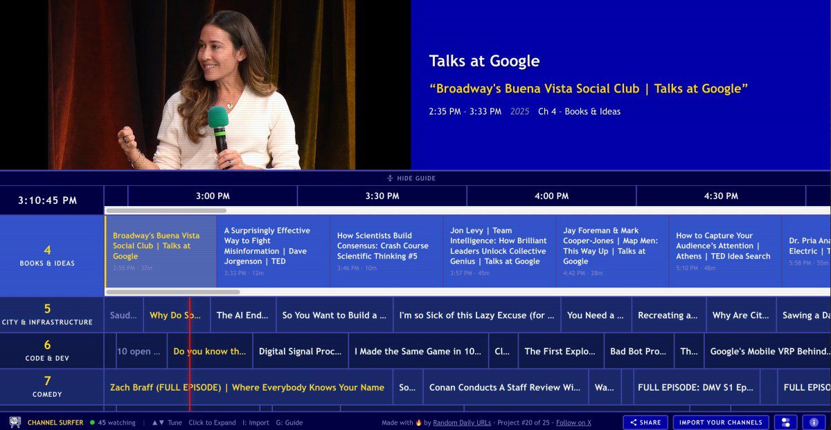 Channel Surfer: Watch YouTube Like Cable TV