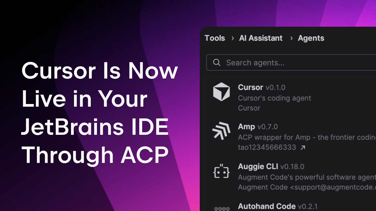 Cursor Now Available in JetBrains IDEs via ACP Registry