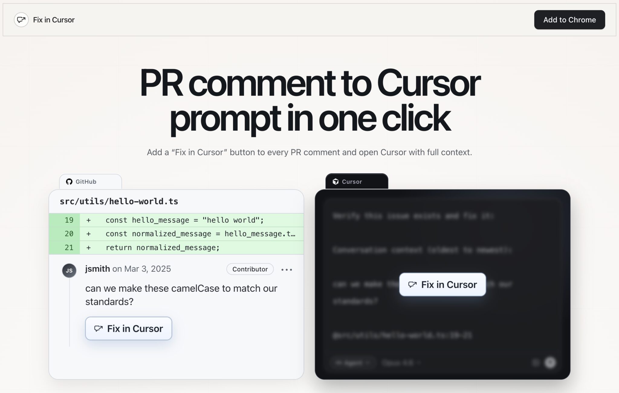 Fix in Cursor: Streamline GitHub PR Fixes in Seconds