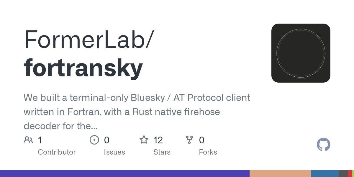 Fortransky: A Terminal-Only Bluesky Client in Fortran