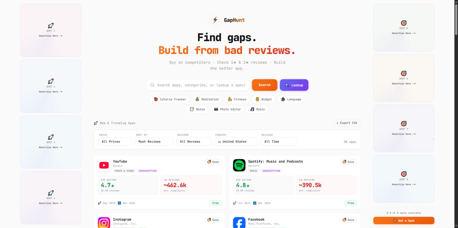 Uncover Hidden App Opportunities with GapHunt
