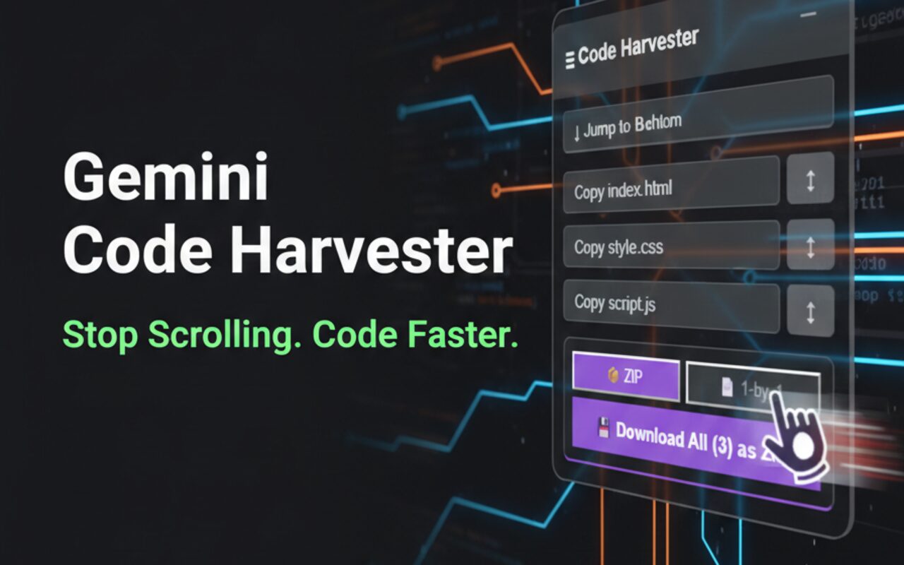 Gemini Code Harvester: Boost Developer Productivity with One-Click Code Extraction