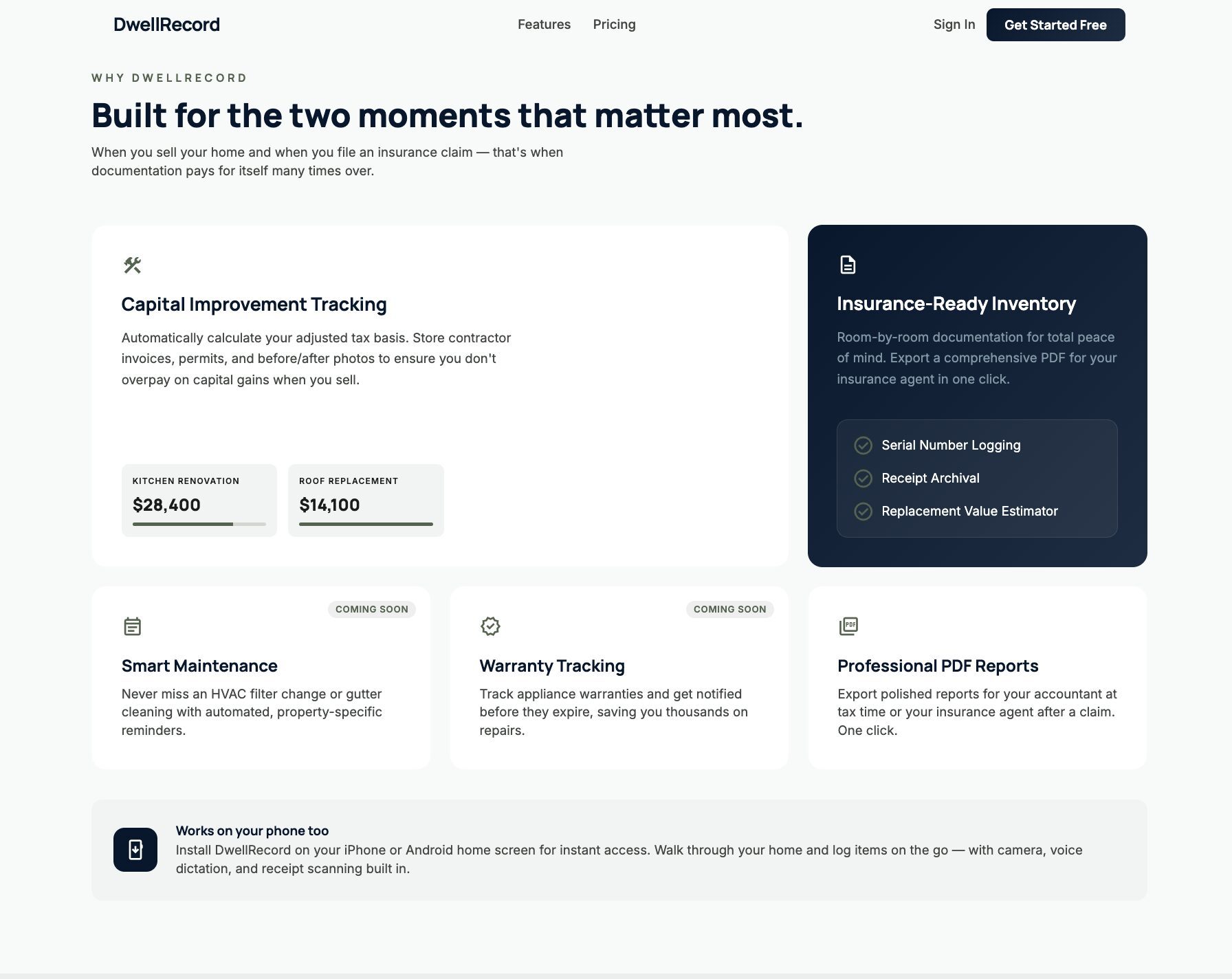 DwellRecord: Simplifying Home Record Keeping