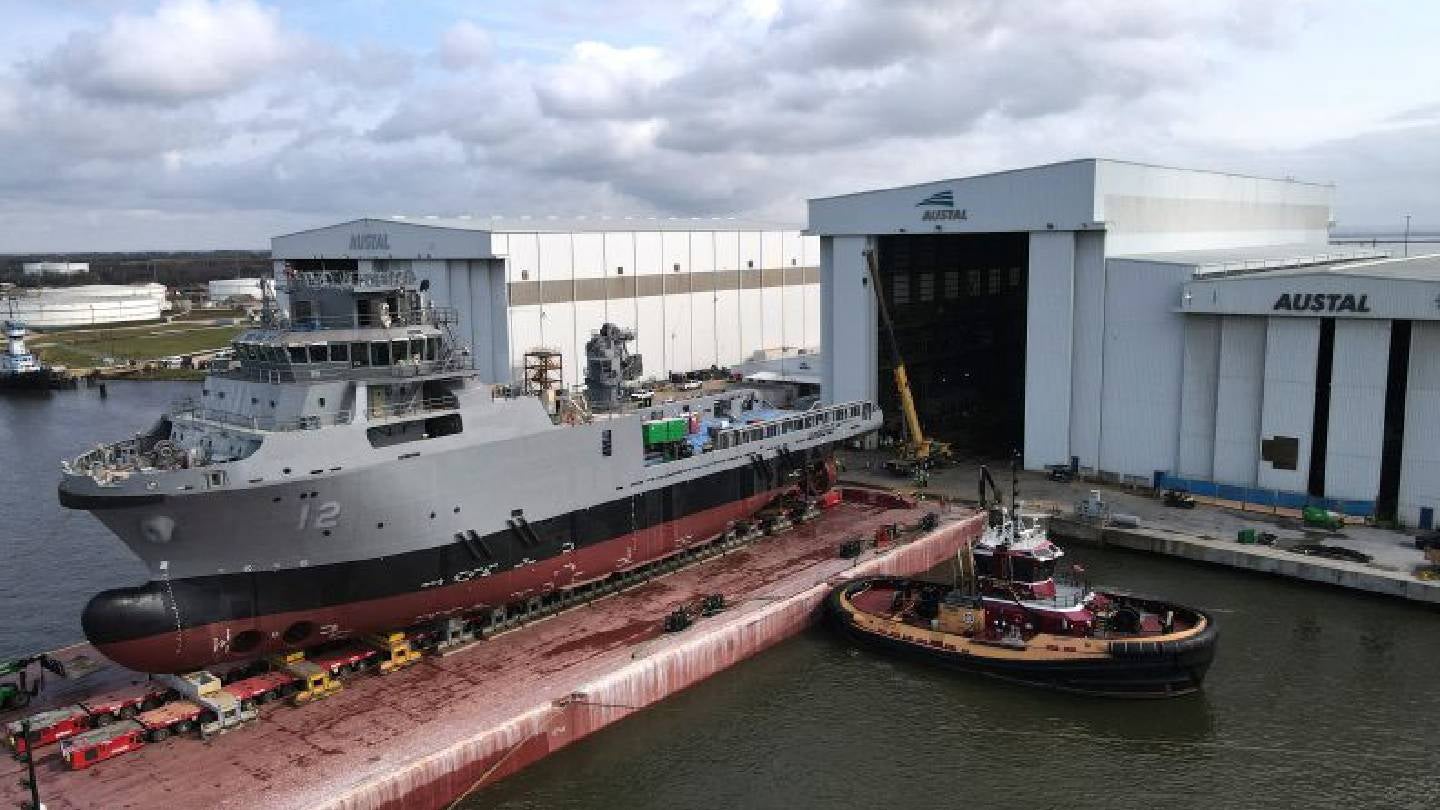 Navajo-Class T-ATS Ships: Austal USA Launches USNS Solomon Atkinson