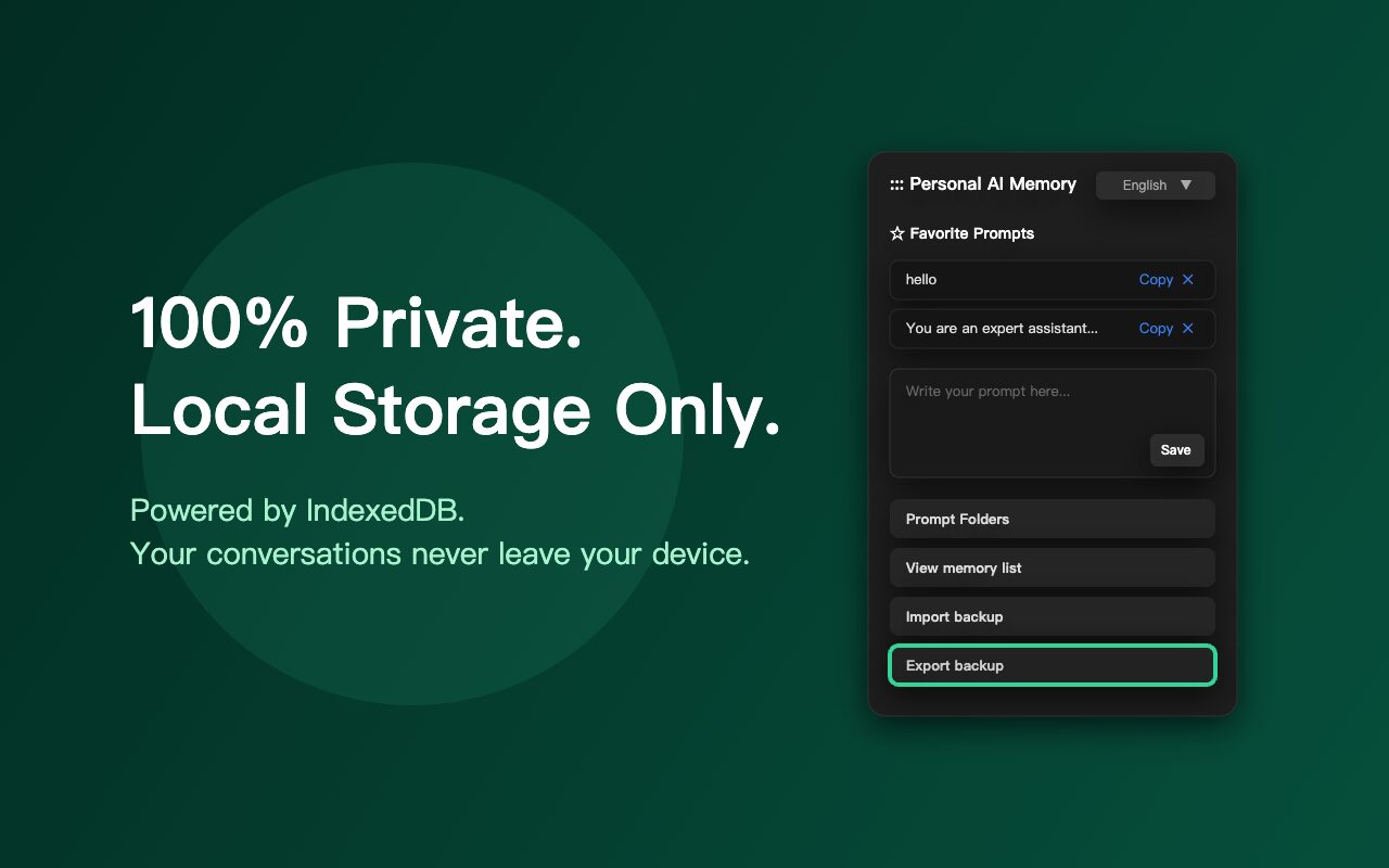 Personal AI Memory: Your Private Chat Archive