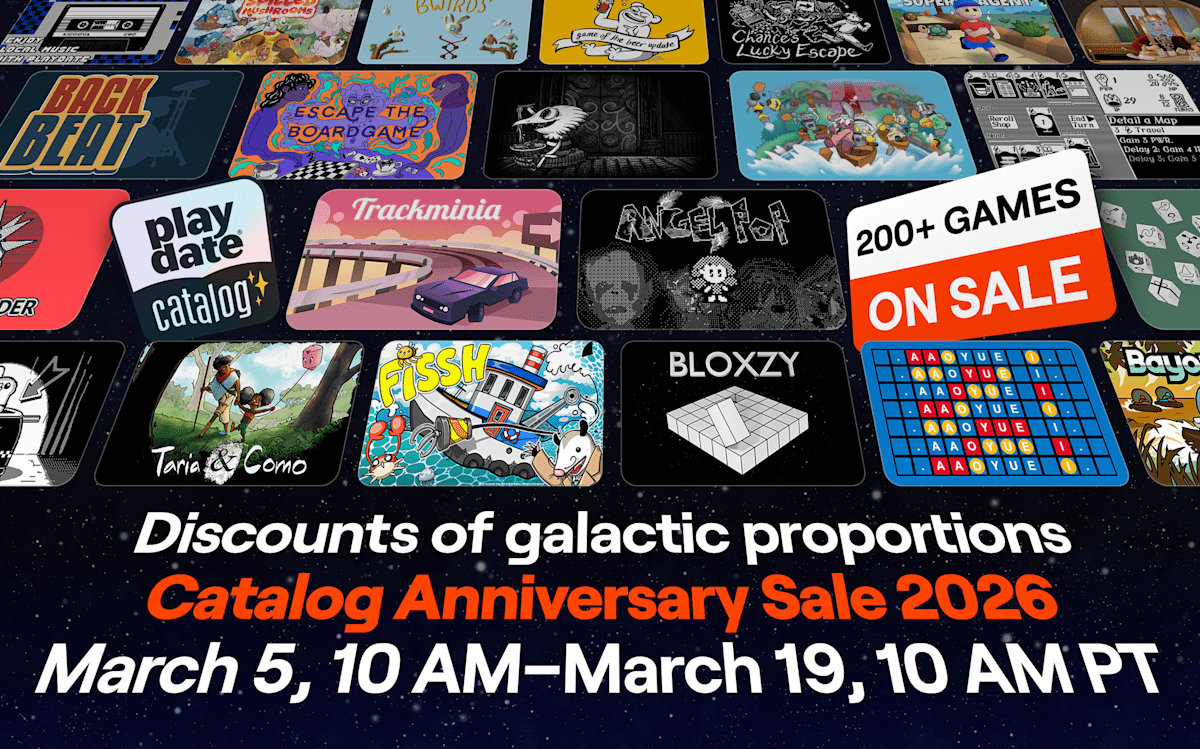 Playdate Catalog 3-Year Anniversary Sale