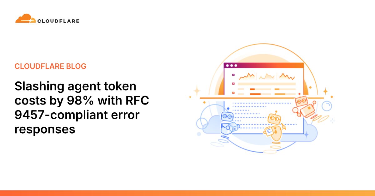 RFC 9457 Error Responses Slash Agent Token Costs by 98%