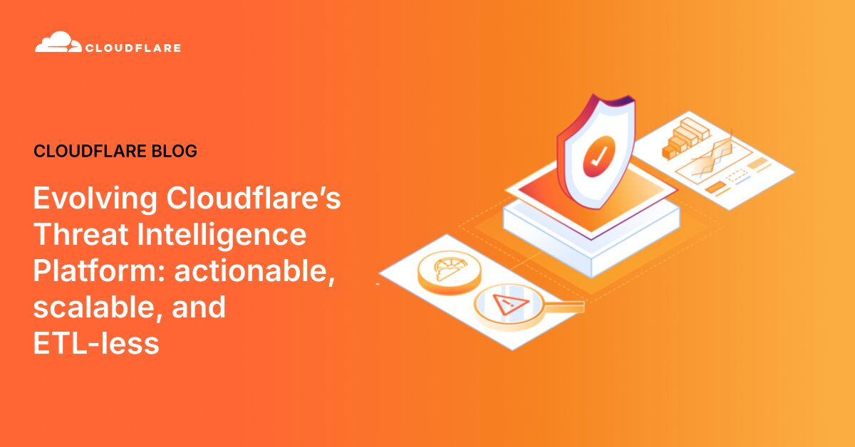 Cloudflare’s Threat Intelligence Platform: Actionable, Scalable, ETL-Less
