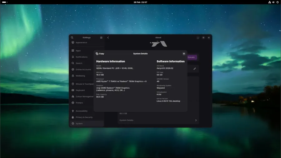 AerynOS 2026.02: New Wayland Options & Tooling Upgrades