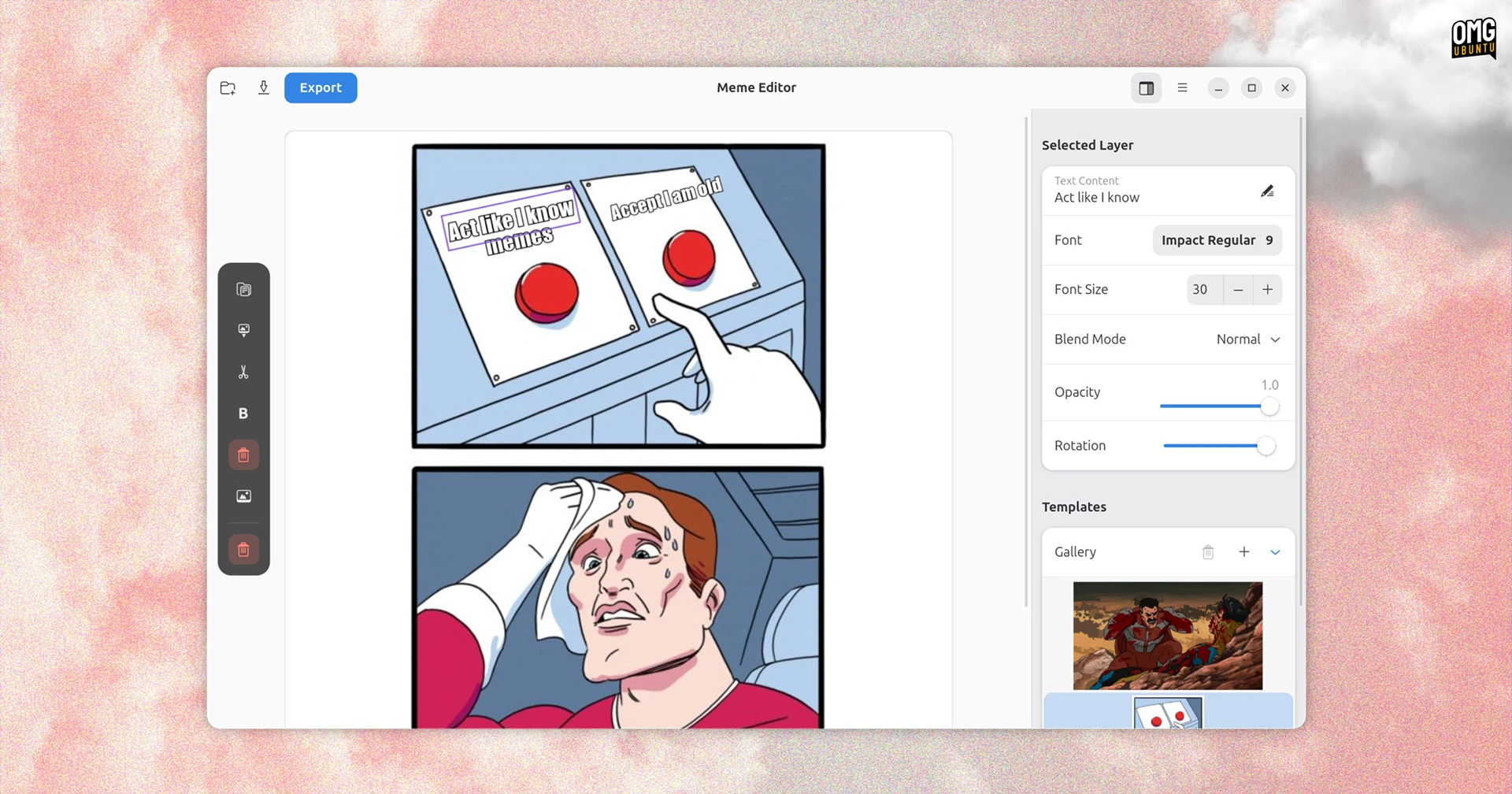Create Memes on Linux with Memerist – No AI Needed