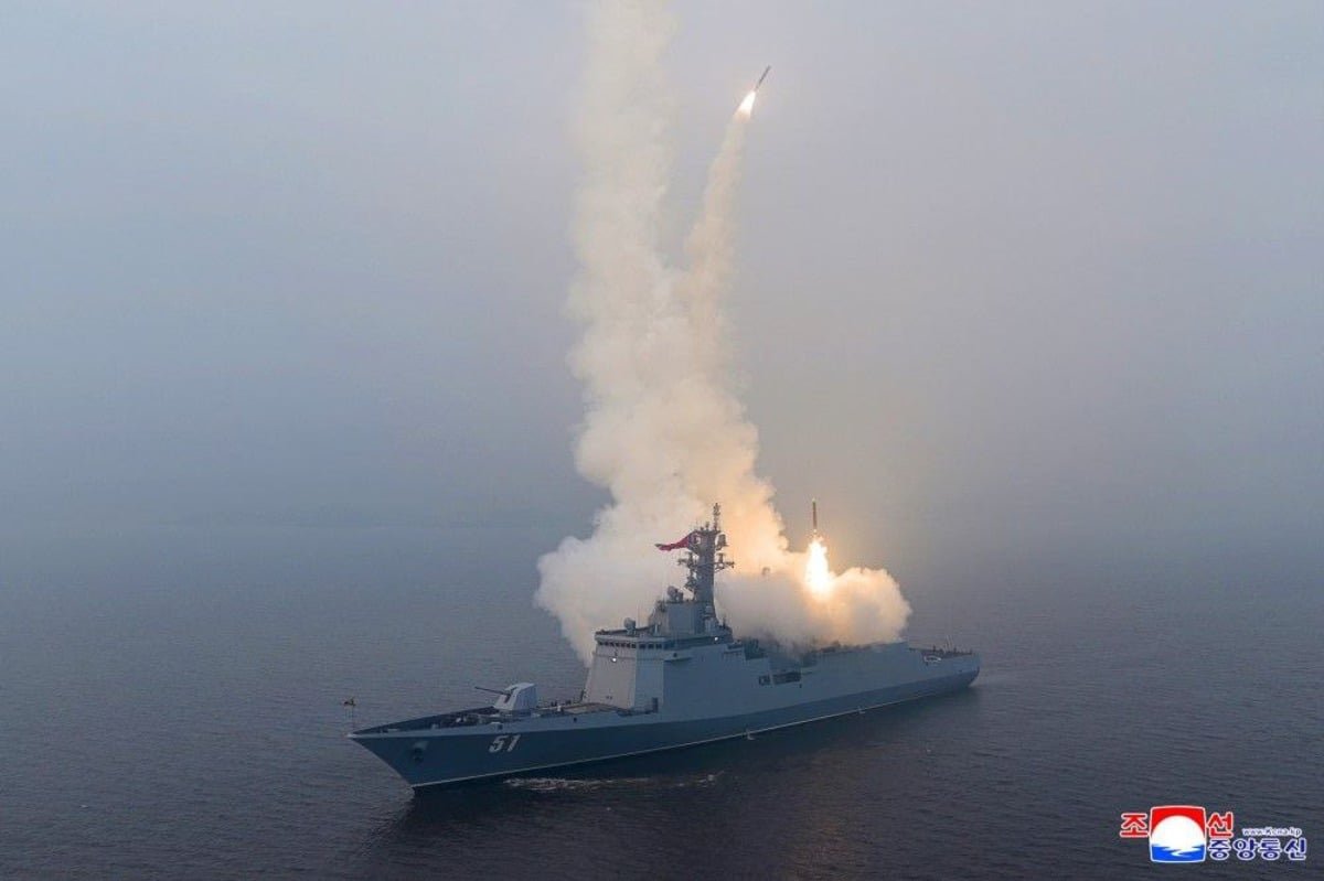 North Korea Demonstrates Cruise Missile Strike from New Warship